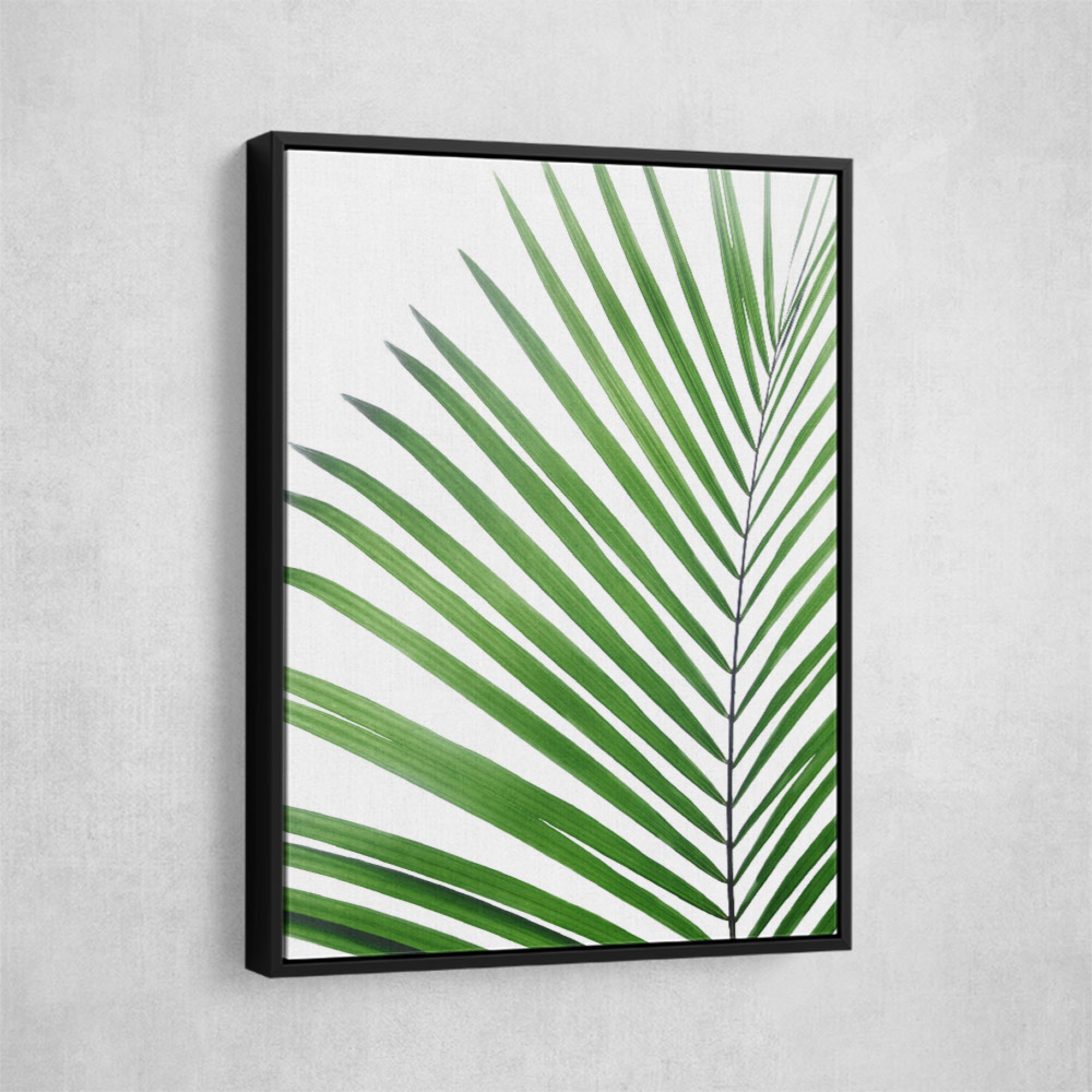 Green Palm Leaf Wall Art